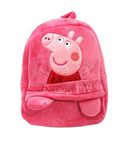 Frantic Kids Soft Cartoon Animal Travelling School Bag Soft Plush Standard Backpack Boys Girls Baby For 2 To 5 Years Baby/Boys/Girls Nursery, Preschool, Picnic(Peepa), Medium, Pink, 10 Liter