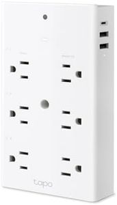 TP-Link Tapo Smart Plug Outlet Extender, Surge Protector, 18W Fast Charging, 3 Individual Smart Outlets, 1x USB-C & 2X USB-A, Smart Night Light, Works w/Apple HomeKit, Alexa & Google Home, Tapo P306