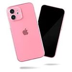 SteepLab Super Slim Case 2.0 for iPhone 12 Mini (2020, 5.4" Screen) - The Ultra Thin, Minimalist Phone Case (Pink Cotton Candy)