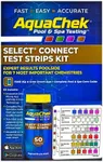 AquaChek Select Connect 7-Way Pool and Spa Test Strips Complete Kit - Pool Test Strips for pH, Total Chlorine, Free Chlorine, Bromine, Alkalinity, Total Hardness, and Cyanuric Acid - (50 Strips)