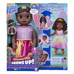Baby Alive Princess Ellie Grows Up! Black Hair Doll, Interactive Baby Doll with Accessories, Talking Baby Dolls, Toys for 3 Year Old Girls and Boys and Up, 18-Inch