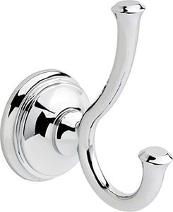 Delta Faucet 79735 Cassidy Double Robe Hook, Polished Chrome