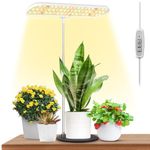 FOXGARDEN Grow Light, Full Spectrum LED Plant Light with Base, 26" Height Adjustable Growing Lamp with Auto On/Off Timer 4H/8H/12H, 4 Dimmable Brightness, Ideal for Home Desk Plant Lighting