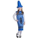 Dress Up America Crayon Costume For Kids - Blue Crayon Tunic For Girls And Boys