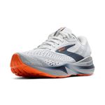 Brooks Men’s Adrenaline GTS 24 Supportive Running Shoe, White/Peacoat/Alloy, Men's 10 D