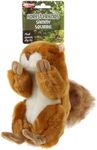 Animal Instincts Forest Friends Squeaky Dog Toy Soft Plush Toy For Dogs Comfort Puppy Toy Sammy Squirrel - Large