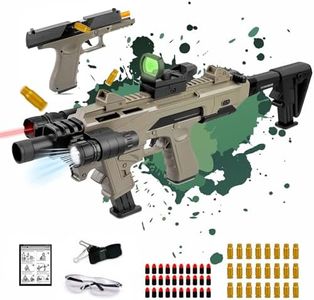 Pistola de Juguete, Pistolas Juguete Realista de Accesorios Mejorados, Pistola Juguete Balas Espuma Blaster para Niños Mayores de 14 años para Jugar al Aire Libre (actualización)