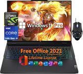 Lenovo Legion Pro 7i Gaming Laptop 2024 Model, 16" WQXGA IPS 240Hz Display, Intel i9-14900HX, GeForce RTX 4080, 64GB DDR5 RAM, 4TB SSD, Backlit, Microsoft Office Lifetime License & Windows 11 Pro