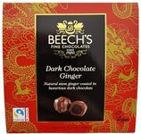 Beech's Fine Chocolates Dark Chocolate Covered Ginger, 100g