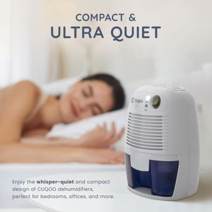 CUQOO Mini Dehumidifier 500ml – Compact Moisture Absorber