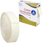 Dynarex Cotton Stockinette, 2" x 25 yds., Non-Sterile & Latex-Free, Tubular Bandage for Preventing Skin Irritation and Cast Wrinkles, Made from 100% Pure Cotton, 1 Cotton Roll