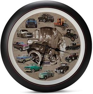 Mark Feldstein History of Ford Trucks Model T - F150 Sound Wall Clock, 13 Inch