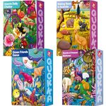 QUOKKA MEGASET 4x32 Pcs Puzzles for Kids 3-5 - Jigsaw Puzzles for Kids Ages 4-6 - Animal Puzzles Games for Kids 3-5 - Educational Children Toys