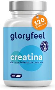 Creatina Monohidratada 3.412mg - 320 Cápsulas - Para la masa muscular, tu entrenamiento, el deporte y el fitness - 3000mg Creatina pura en polvo en altas dosis - Probado en laboratorio Sin aditivos