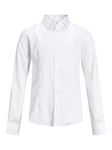 Jack & Jones Boy's Jprparma Shirt L/s Jr STS, White (White White), 10 Years