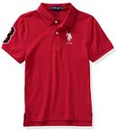 U.S. Polo Assn. Boys' Classic Polo Shirt, Big Pony Red, L