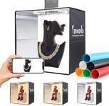 Professional 16"x16"x16" Light Box Photography with 18W 180 LED Brightness & Diffuser - Portable Studio for Jewelry, Products, Content Creation [Light Box pkg. lacks Type-C Plug. Add manually.]