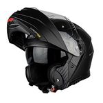 G-Mac Concept Evo Flip Front Motorcycle Helmet (Satin Black, M)