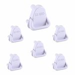 SIFAMO Baby Safety Electric Socket Plug Cover Guards with Handle Pack of 6(5 Small, 1 Large) White | Perfect for Used Socket