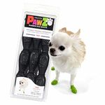 Pawz PZBLKT Water-Proof Dog Boots, Up to 1-Inch, Black