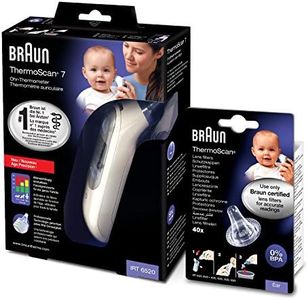 Braun Thermoscan 7 - Termómetro digital auricular + 40 protectores de lente