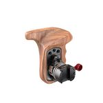 SMALLRIG Left Side Rosette NATO Wooden Handle Wood Handgrip for Hand-held Shooting, with Quick Release NATO Clamp, for Camera Cage Rig ¨C 2118