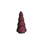 Creative Co-Op 4" Round x 8" H Embossed Mercury Glass Tree, Matte Burgundy