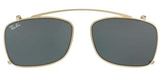 Ray-Ban RX5228C Square Prescription Eyeglass Frames, Arista/Dark Green, 55 mm