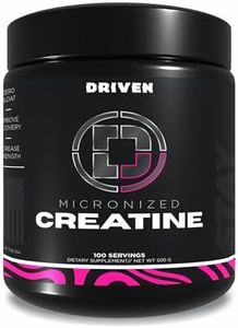 Driven Nutrition Creatine, 500g - Unflavored Micronized Powder, Physical Performance & Cognition - 5g Per Serving for Reduced Fatigue & Increased Strength, Muscle Mass, Endurance, & Speed