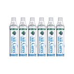 All Cares Portable & Disposable Oxygen Can/Cylinder 72 Liters (Pack Of 6) Portable Oxygen Canister/Cylinder Disposable & Portable|Lightweight Oxygen Canister|Oxygen Cylinder-Multicolor