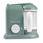 BEABA Babycook Solo 4 in 1 Baby Food Maker, Baby Food Processor, Baby Food Blender, Baby Food Steamer, Dishwasher Safe, Large 4.5 Cup Capacity (Eucalyptus)