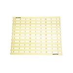 Saffron Decors 8mm Thick Durable PVC Anti-Skid Shower Mat with Suction Cups| Heavy-Duty Material for Safety & Comfort| Easy to Clean| Easily Sticks on Any Floor Surface (24 x 18 inch) (Beige)