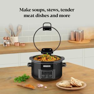 Crockpot Digital Slow Cooker, 4.7L – Black