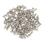 Pickguard Mounting Screw, Non Slip 100PCS Guitar Panel Screws High Hardness Metal for Musical Instruments (Silver)