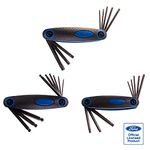 FORD TOOLS - Folding Hex Key Combination Set - Hex, Ball Point and Torx Keys - FHT-H-0022MM