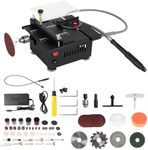 ConBlom Mini Table Saw, 100W Portable Precision Saw, 7-Speed, 0-90° Cutting Angle, 16mm Cutting Depth, Ideal for DIY, Crafts, Woodworking