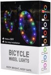 banana bike Spoke Lights Accessories - Bicycle Wheel Spoke Lights - LED Bike Wheel Lights Front or Back - Tire Strip Lights for Bikes, BMX, EV Bike for Night Riding - for Adults & Kids - Set of 1