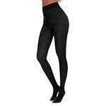 Fleece Lined Tights Women - Winter Warm Thermal Thick Tights for Women Pantyhose Fake Translucent Leggings