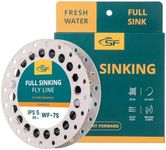 SF Full Sinking Fly Fishing Line Weight Forward Taper Fly Line for Freshwater WF7S 90FT IPS5