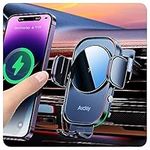 Auckly Qi 15W Car Phone Holder Wireless Charger,【270° Automatic Clamping】,Wireless Car Charger Air Vent Mount Compatible for S8~S24,for iPhone 12 13 14 15 Pro Max Plus Mini 11 Pro XS/XR