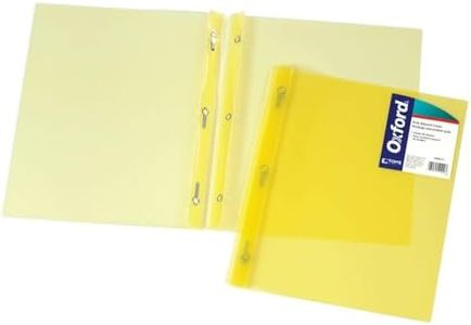 Oxford Duotang Plastic Report Cover, Letter Size, Vibrant Yellow, 50-Sheet Capacity