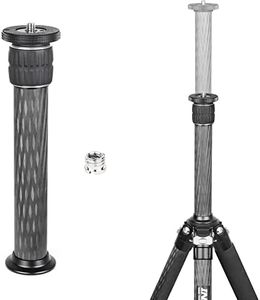 INNOREL ER362C Universal 10 Layers Carbon Fiber Tripod Center Column Extension Pole Extender-Tripod Two-Section Mid-Column Extension Rod Pole for Tripod Monopod DSLR Camera 36mm Big Tube