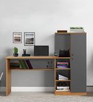 Witty Wud | Ruby | Engineered wood Study Table in Urban Teak & Grey Colour 1 Year Warranty | Study Table for Adults, Computer Table, Study Table for Students, Office Table, | Free Installation