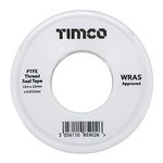 TIMCO PTFE Thread Seal Tape - Plumbing tape - 12m x 12mm - 2 rolls in a pack