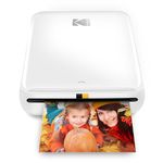 KODAK Step Printer Wireless mobile photo printer with zinc technology prints 2×3 inch photos (white) KODAK -App for iOS and Android devices with Bluetooth or NFC smart devices.