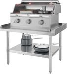 Stainless Steel Equipment Stand 28" x 48" with Undershelf, [NSF Certified][Heavy Duty] Stand Grill Table, Commercial Prep & Work Table for Home, Restaurant, Hotel