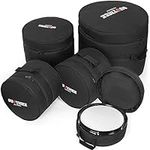 OUUTMEE 5 Piece 10mm Padded Drum Ba