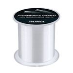 RUNCL RUNCL PowerFluoro Fishing Line, 100% Fluorocarbon Coated Fishing Line, Hybrid Line - Virtually Invisible, Faster Sinking, Low Stretch, Extra Sensitivity, Abrasion Resistance (300Yds, 12LB(5.4kgs