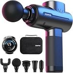 Massage Gun, RENPHO Massage Gun Deep Tissue Powerful up to 3200rpm Handheld Percussion Muscle Massager with 2500mAh Battery and Type-C Charging for Muscle Pain Relief Recovery, Black