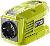 RYOBI 18V 1 Battery Power Inverter RY18BI150A-0 (AC Power Supply from 230Voder150W, 2X USB Ports, LED Lighting, Battery and Charger Not Included)